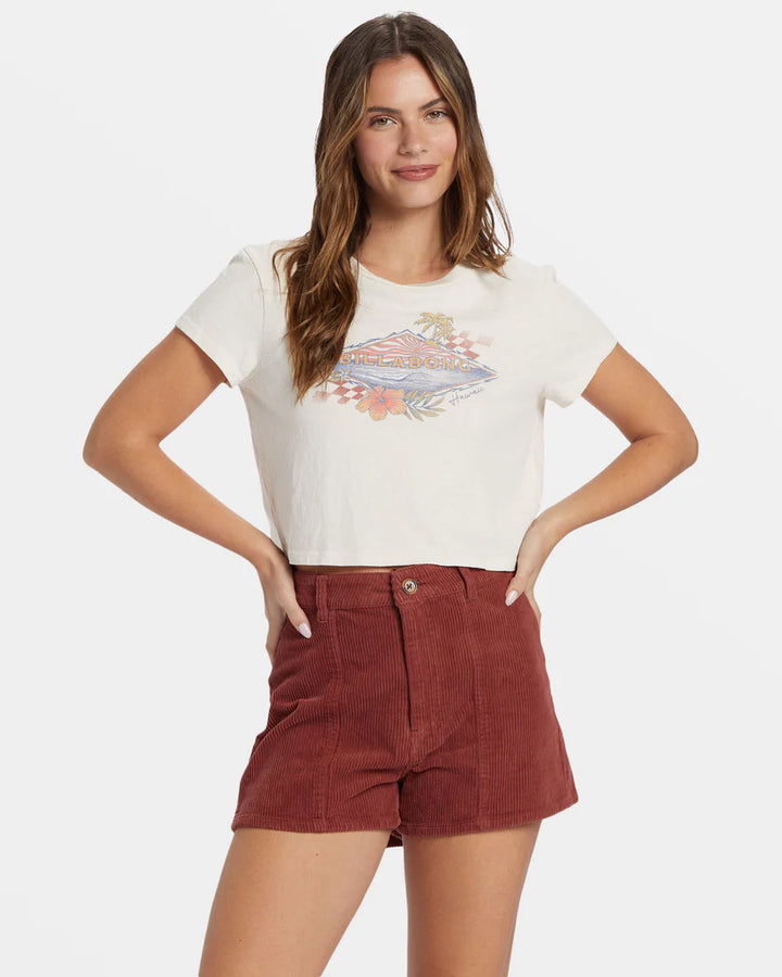 BILLABONG SURFING SOLO WOMENS TEE - WHITECAP