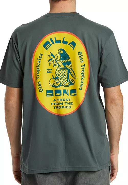 BILLABONG TROPICALES POCKET TEE - GREEN