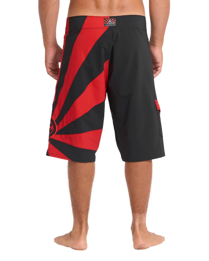 BILLABONG A.I. RISING SUN PRO BOARDSHORT - BLACK/RED (BLR)
