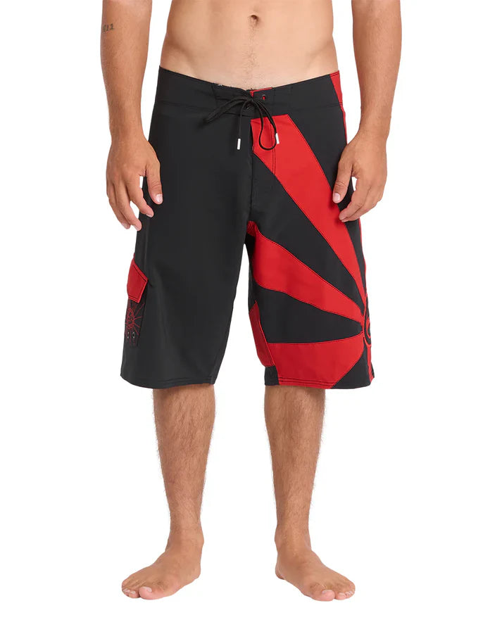 BILLABONG A.I. RISING SUN PRO BOARDSHORT - BLACK/RED (BLR)