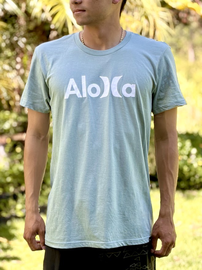 HURLEY ALOHA SOLID TEE - RIVER GREEN