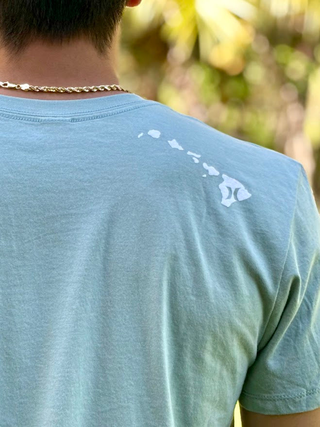 HURLEY ALOHA SOLID TEE - RIVER GREEN