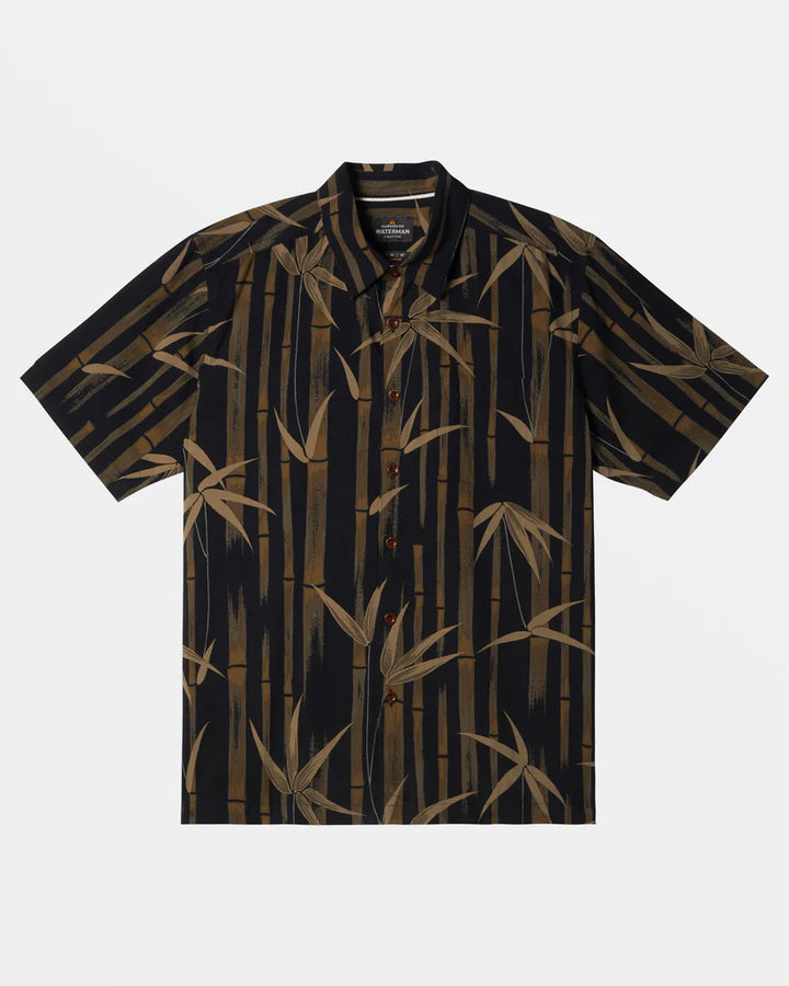 QUIKSILVER WATERMAN BAMBOO COVE WOVEN - BLACK