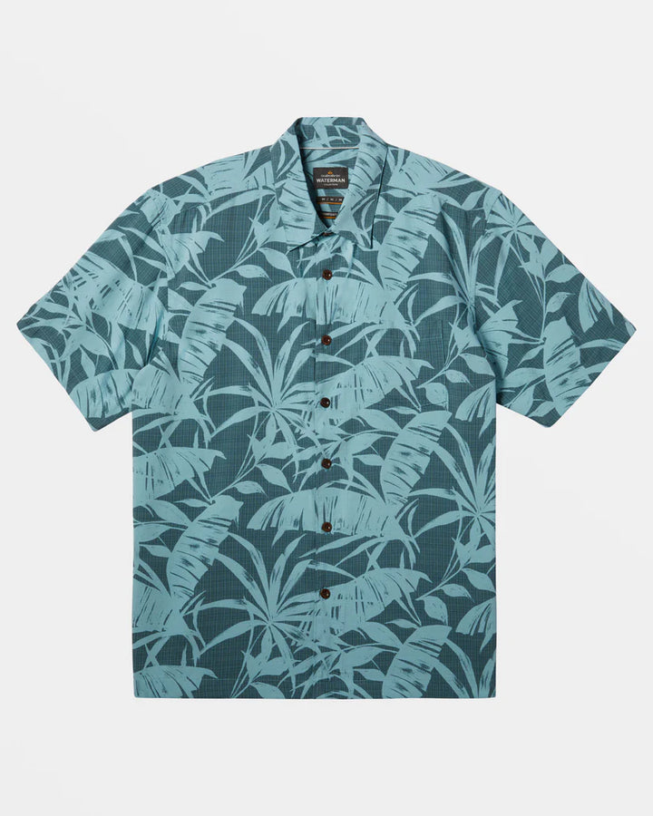 QUIKSILVER NATURE MADE WOVEN - TEAL BLUE