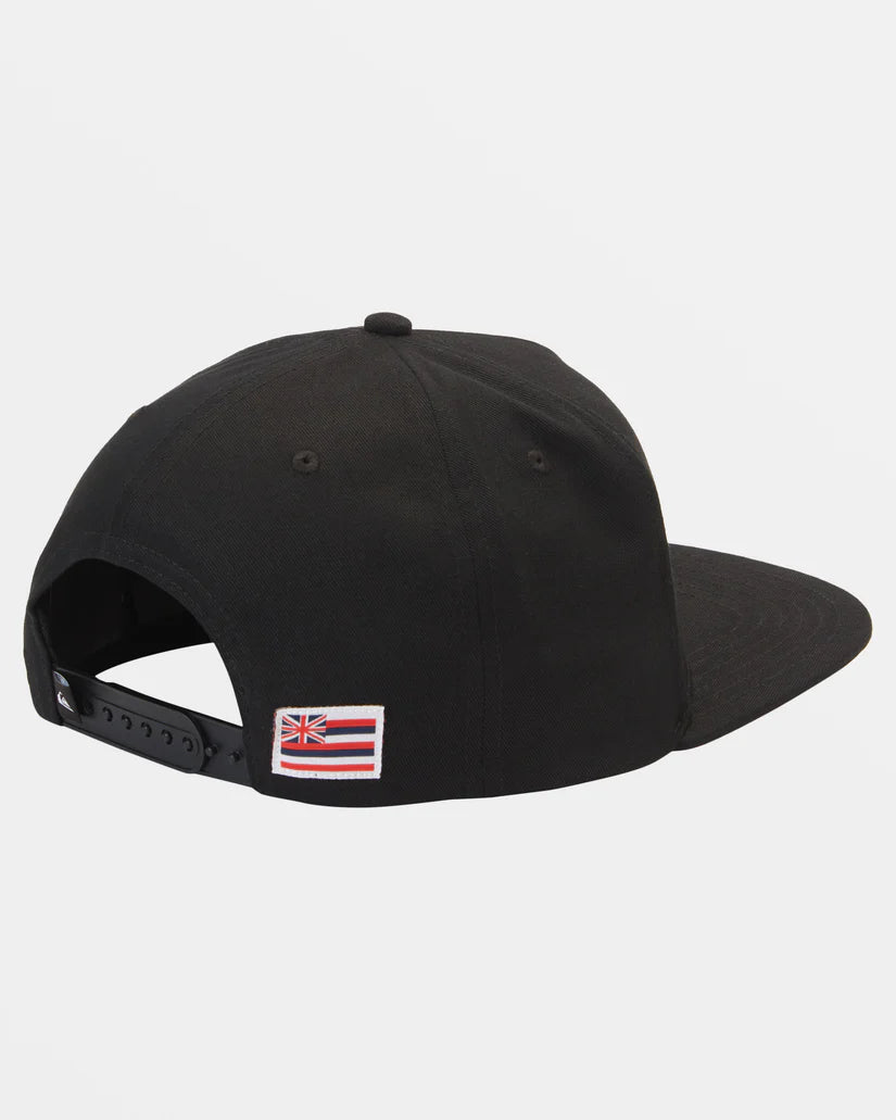 QUIKSILVER HI SHARK DIVE SNAPBACK HAT - BLACK