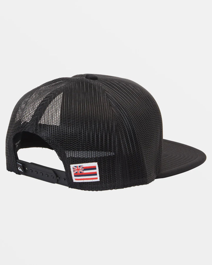 QUIKSILVER HI ISLAND BREAKOUT TRUCKER HAT - BLACK