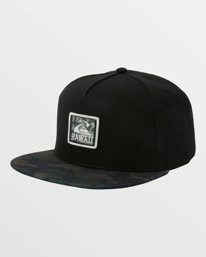 QUIKSILVER HI PATRIOT SNAPBACK - BLACK