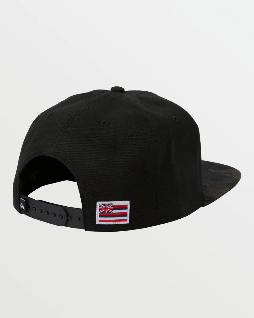 QUIKSILVER HI PATRIOT SNAPBACK - BLACK