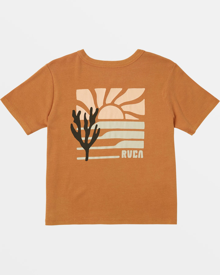 RVCA DAILY WOMENS TEE - TERRACOTTA