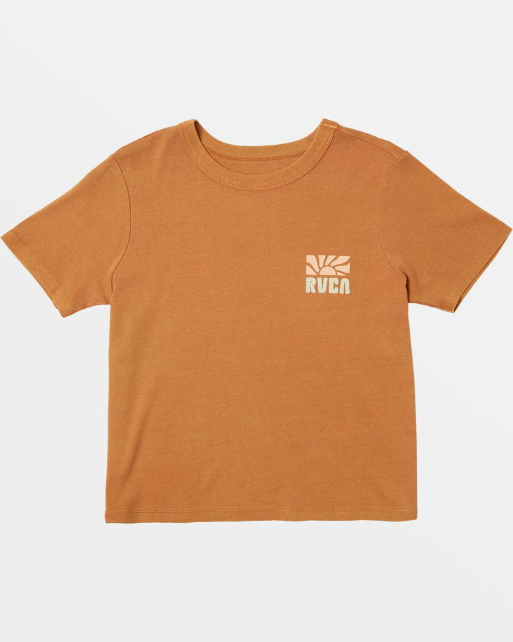 RVCA DAILY WOMENS TEE - TERRACOTTA