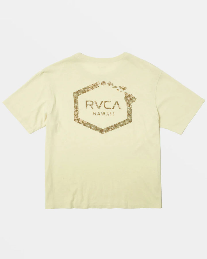 RVCA HAWAII HEX WOMENS TEE - YELLOW