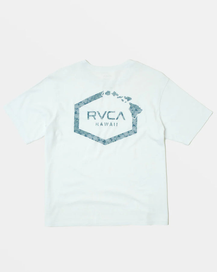 RVCA HAWAII HEX WOMENS TEE - WHITE