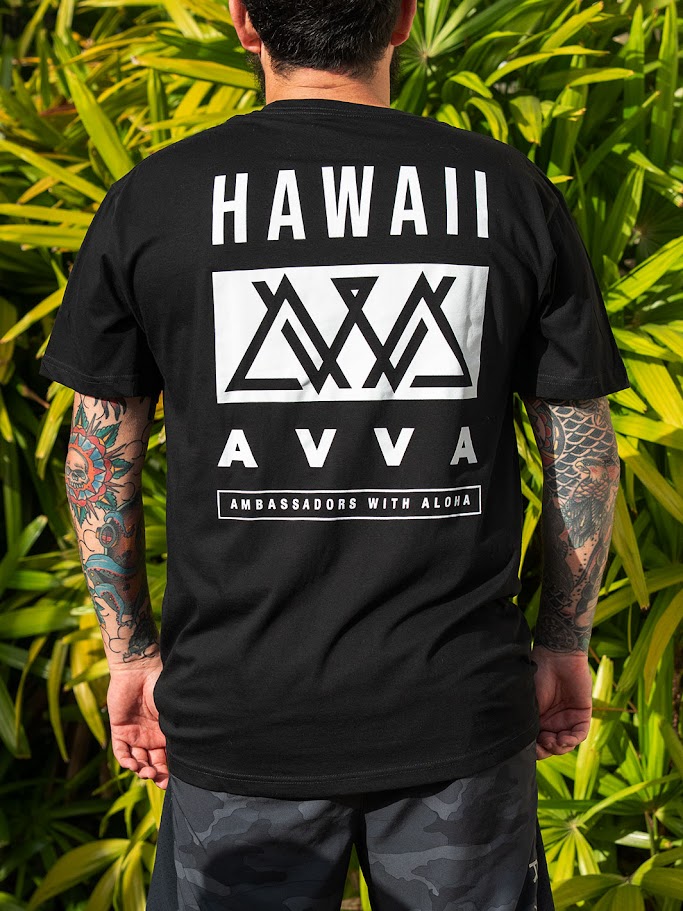 AVVA ROCKY POINT TEE- BLACK