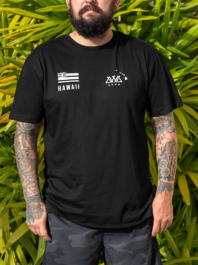 AVVA ROCKY POINT TEE- BLACK