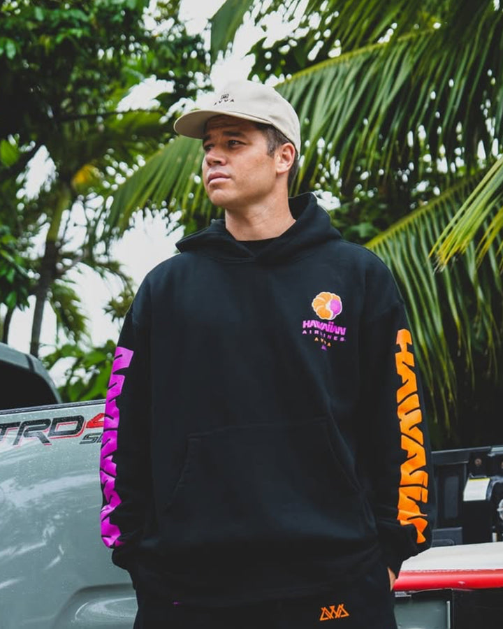 AVVA BRAND HAVVAIIAN HOODIE - BLACK