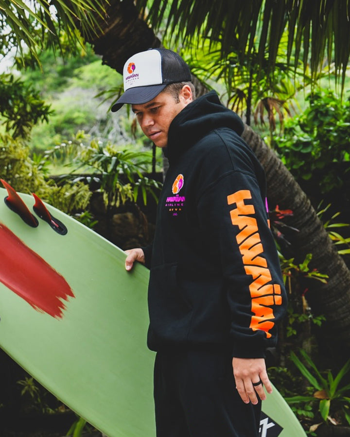AVVA BRAND HAVVAIIAN HOODIE - BLACK
