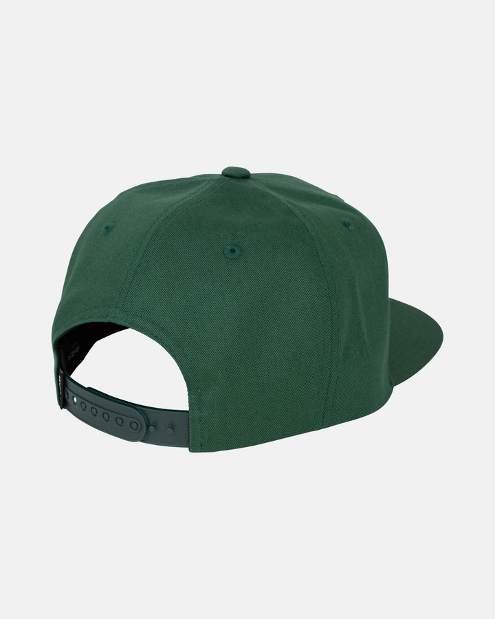 RVCA ISLAND HEX SNAPBACK HAT - GRASS GREEN