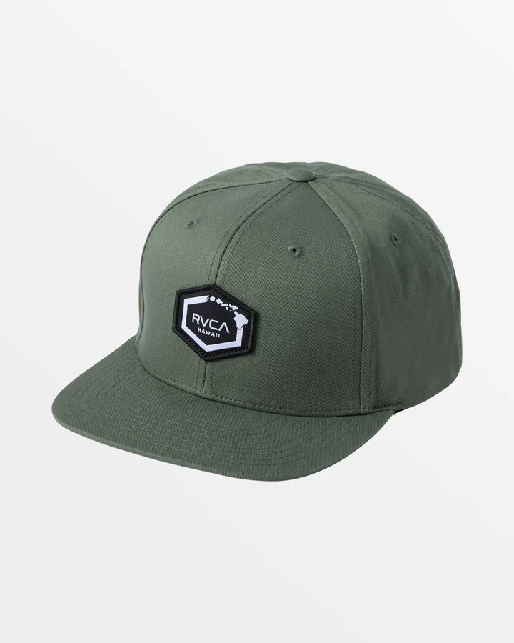 RVCA ISLAND HEX SNAPBACK - GREEN