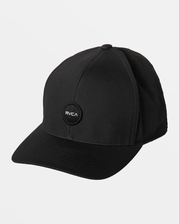 RVCA SEASON FLEXFIT HAT - BLACK