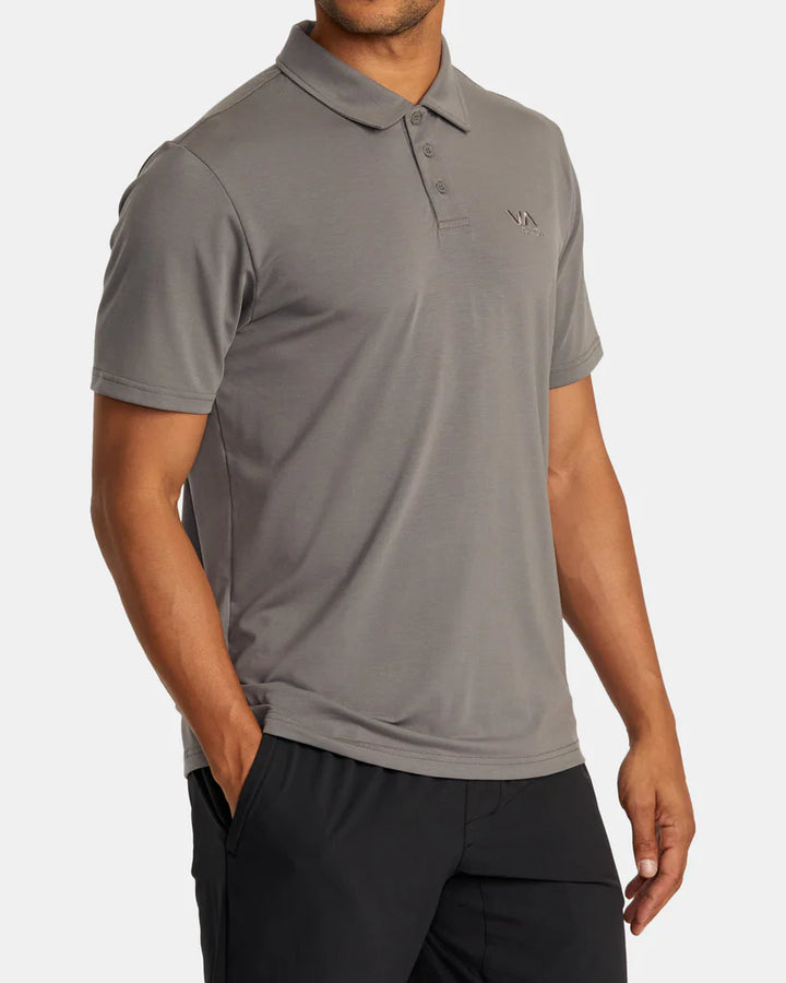 RVCA BALANCE POLO SHIRT - GRAY