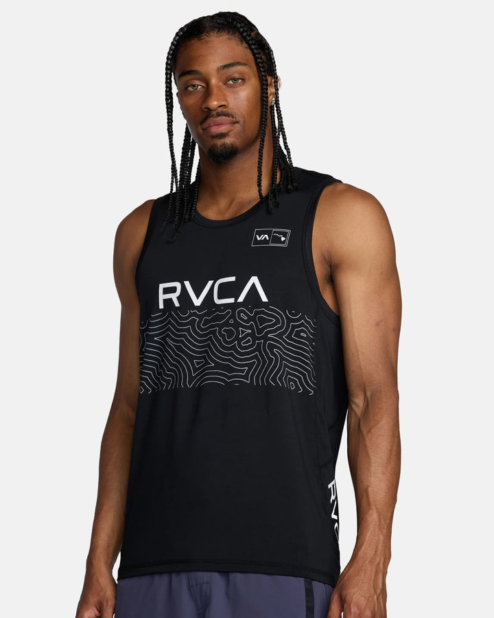 RVCA HAWAII SPORT VENT TANK - BLACK