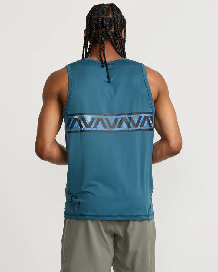 RVCA HAWAII SPORT VENT TANK TOP - TEAL