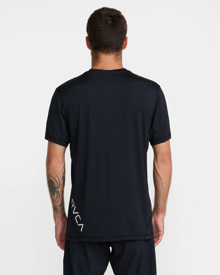 RVCA HAWAII SPORT VENT TEE - BLACK WHITE