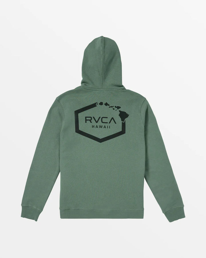 RVCA HAWAII HEX HOODIE - GREEN