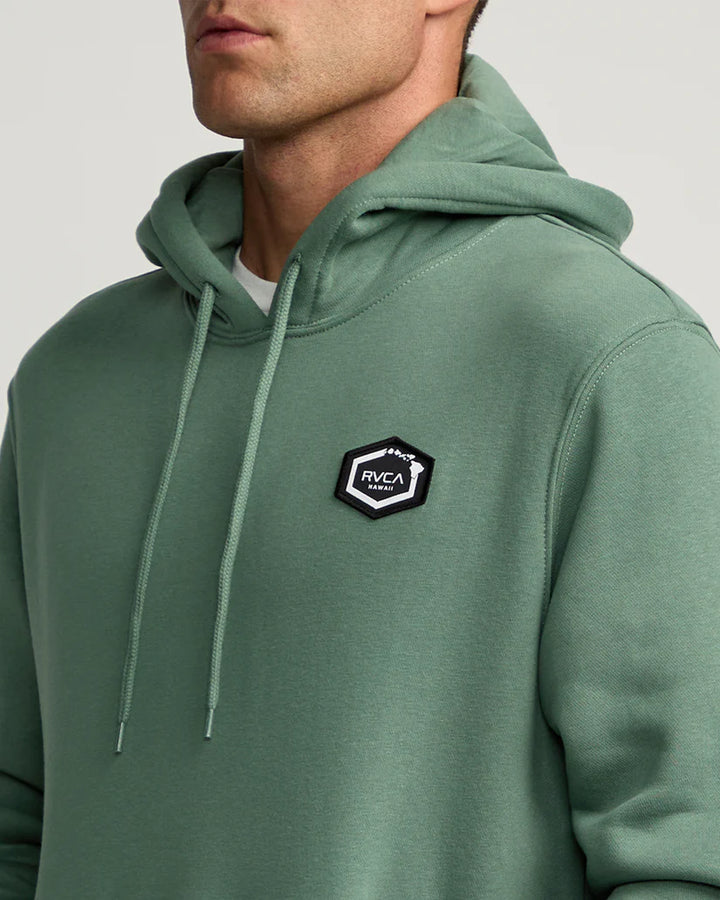 RVCA HAWAII HEX HOODIE - GREEN