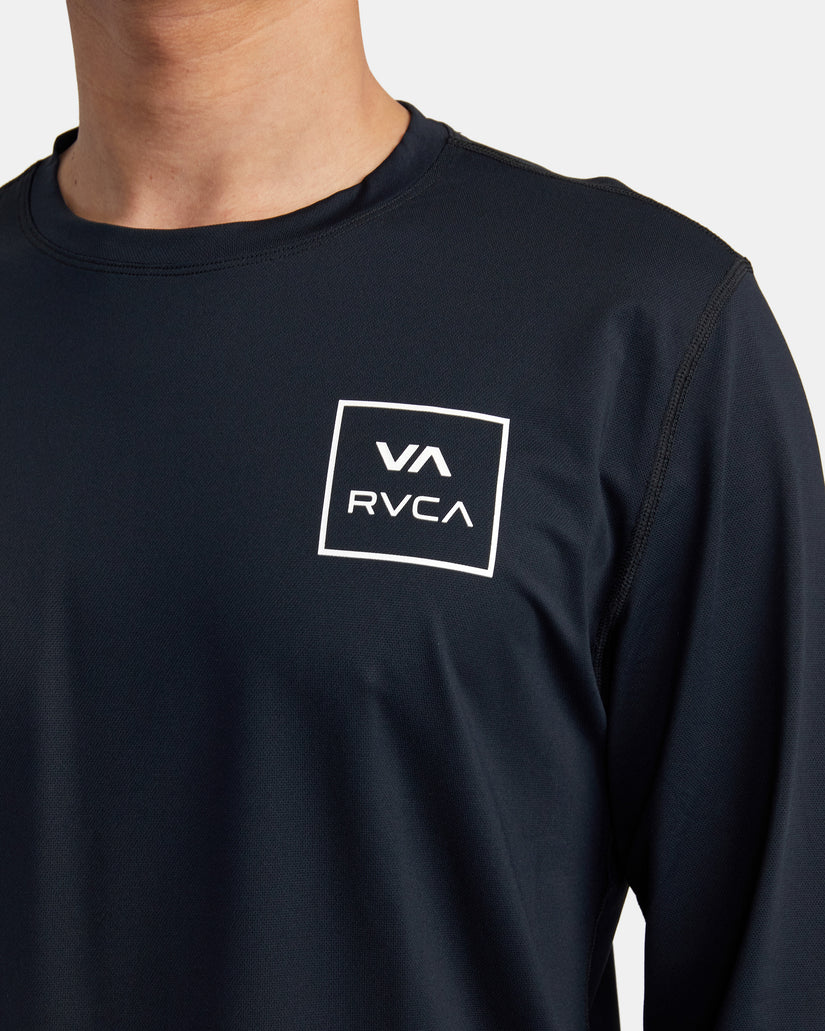 RVCA SURF SHIRT LONG SLEEVE - BLACK