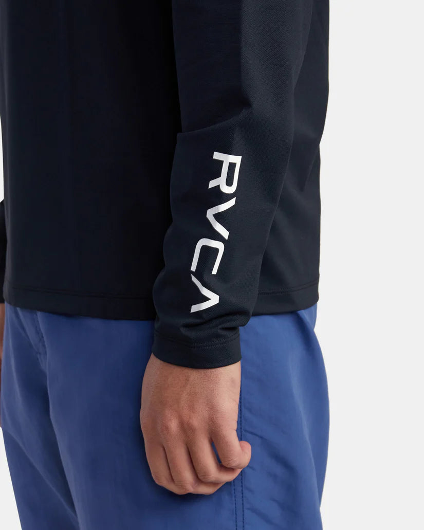 RVCA SURF SHIRT LONG SLEEVE - BLACK