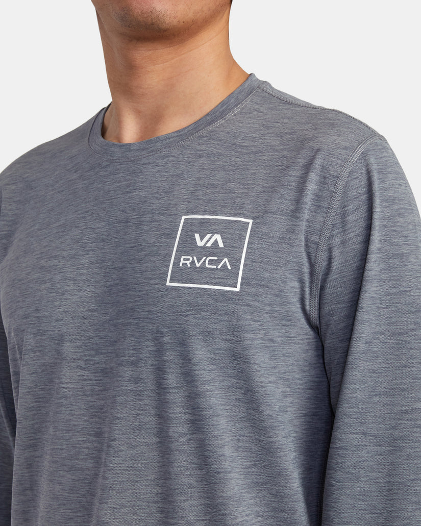 RVCA SURF SHIRT LONG SLEEVE - HEATHER GRAY