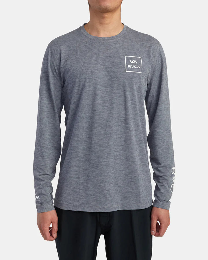 RVCA SURF SHIRT LONG SLEEVE - HEATHER GRAY