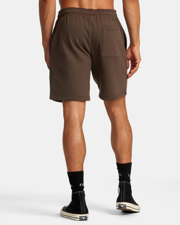 RVCA VA ESSENTIAL 18" SWEAT SHORTS - MOCHA