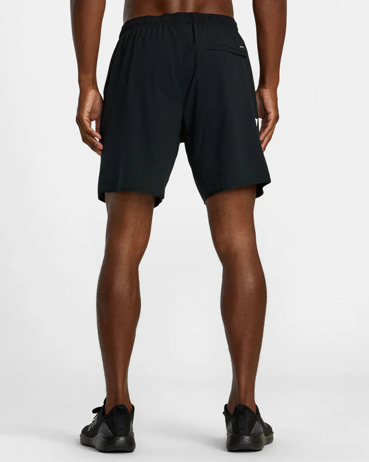 RVCA HAWAII ALL BRAND YOGGER SHORTS - BLACK