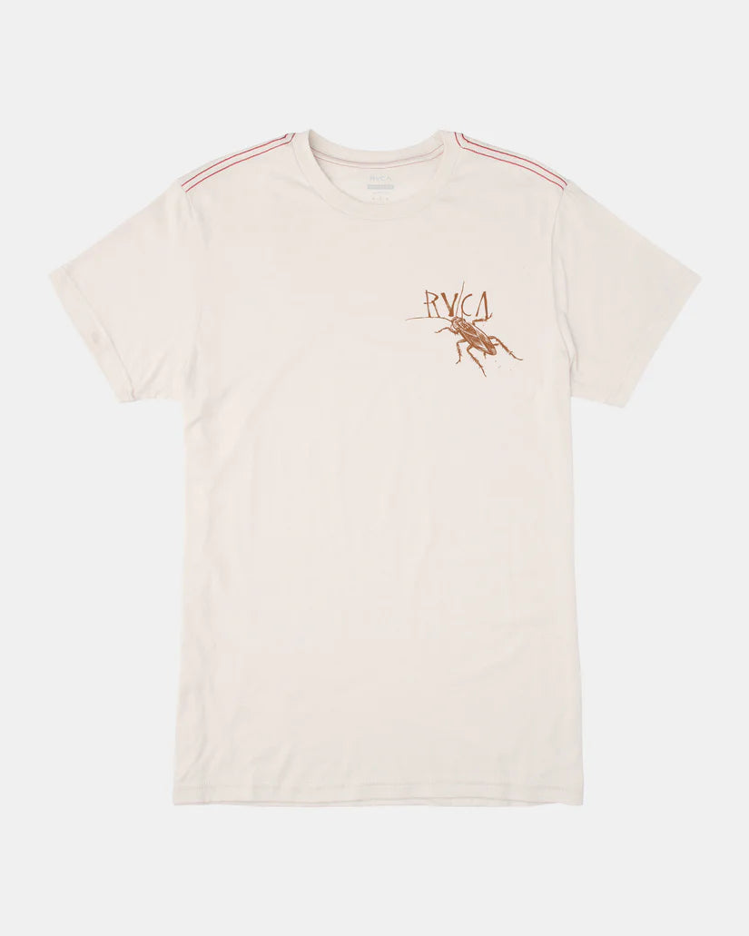RVCA LIVE ON TEE - ANTIQUE WHITE