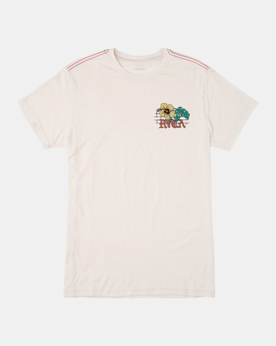 RVCA FLORAL PARK TEE - ANTIQUE WHITE