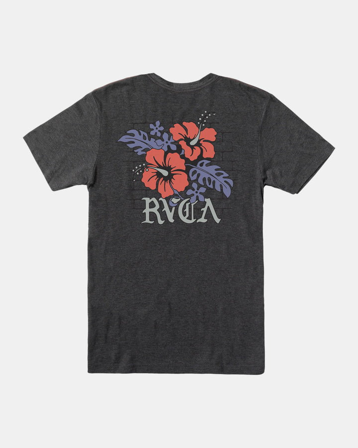 RVCA FLORAL PARK TEE - BLACK