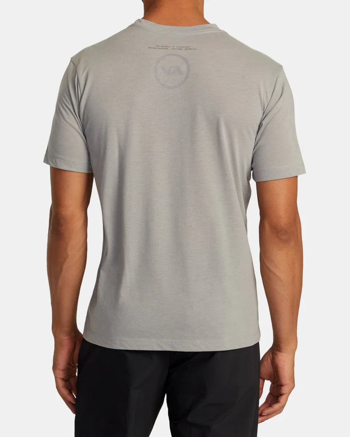 RVCA VA CIRCLE SPLITTER TEE - STONE