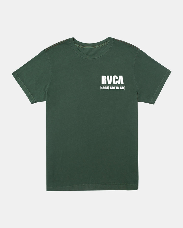 RVCA BAIL BONDS TEE - COLLEGE GREEN