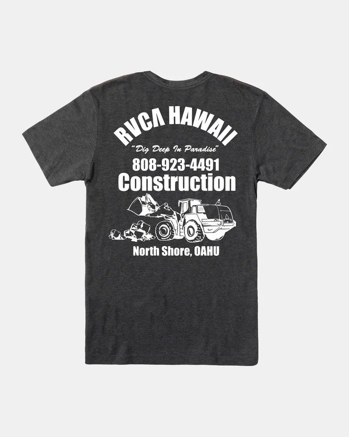 RVCA DIG DEEP TEE - BLACK