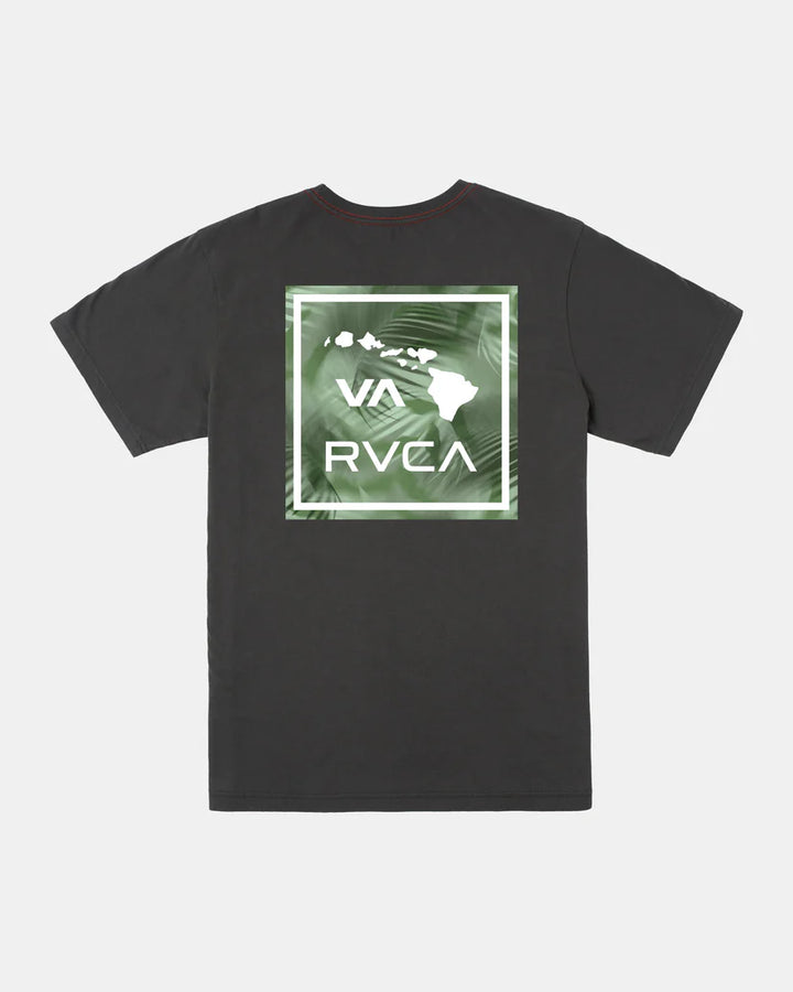 RVCA VA ATW PALM TEE - BLACK