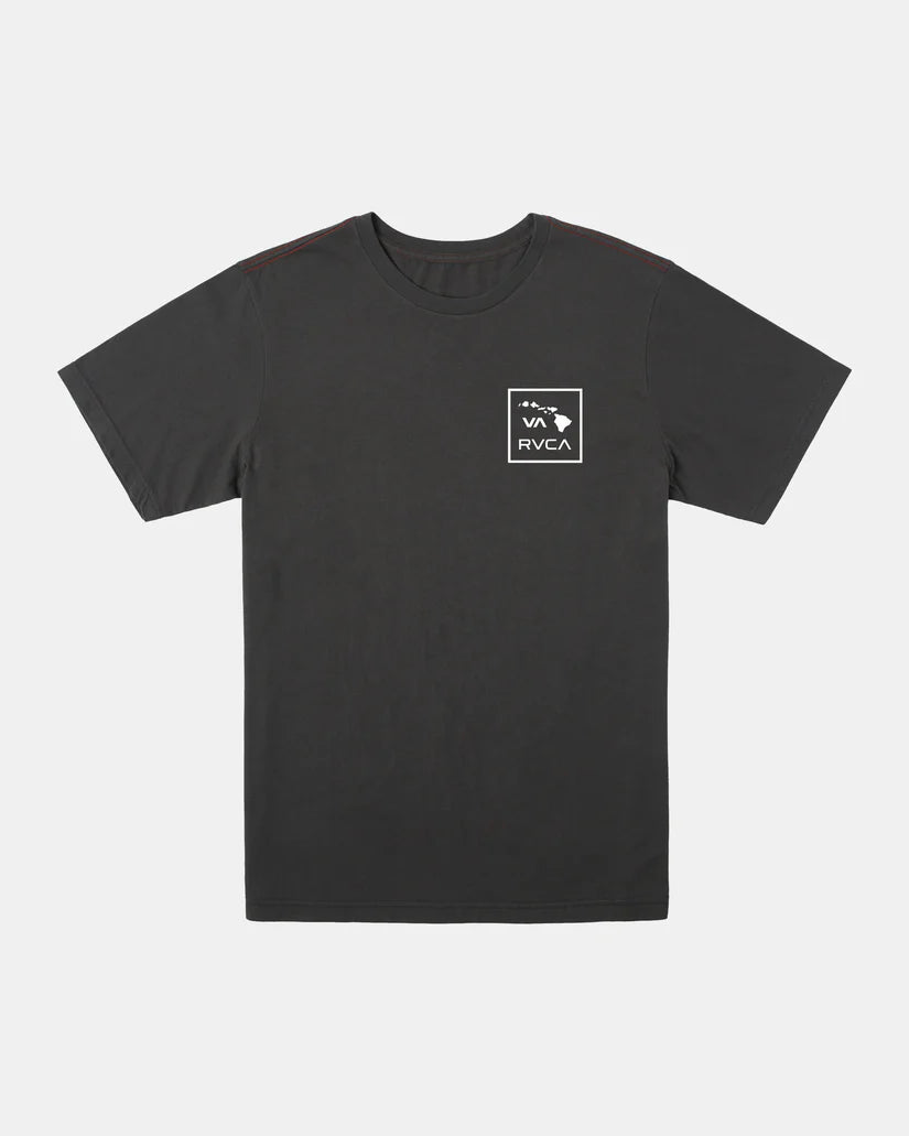 RVCA VA ATW PALM TEE - BLACK