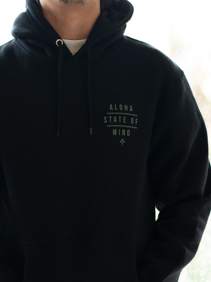 HIC ALOHA STATE OF MIND FLEECE - BLACK