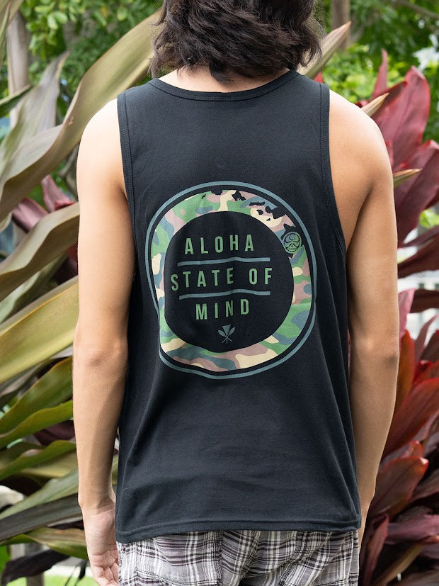 HIC ALOHA STATE OF MIND TANK - BLACK