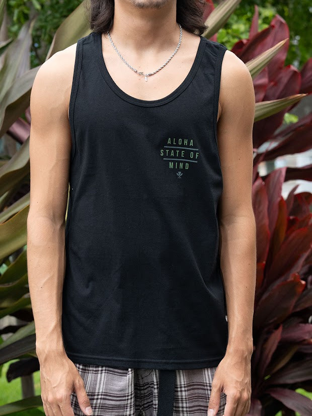 HIC ALOHA STATE OF MIND TANK - BLACK