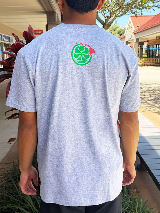 HIC ALOHA SCRIBE TEE - SPORT GREY