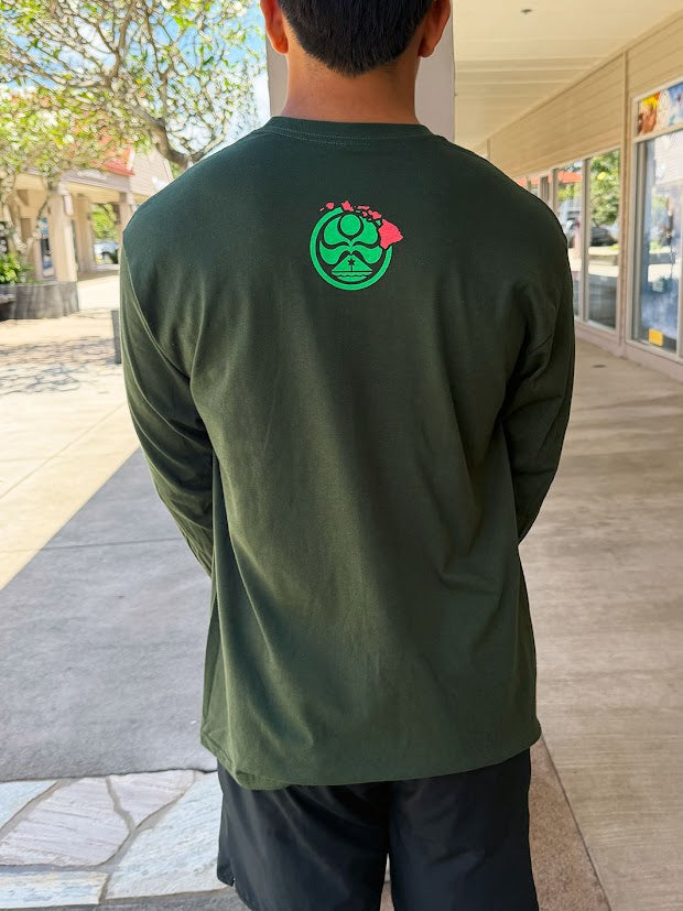 HIC ALOHA SCRIBE LONG SLEEVE - FOREST