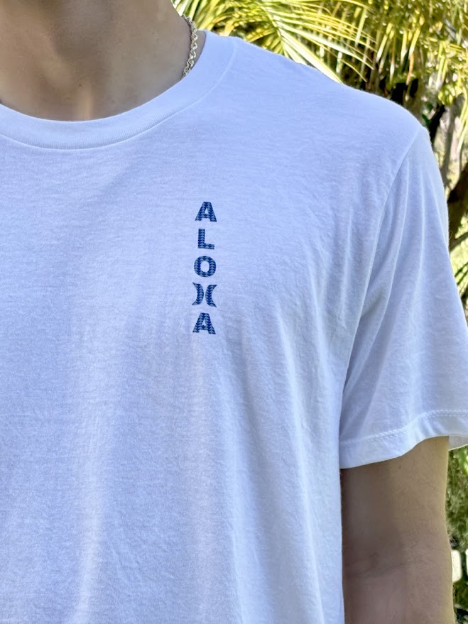HURLEY ALOHA FILL TEE - WHITE