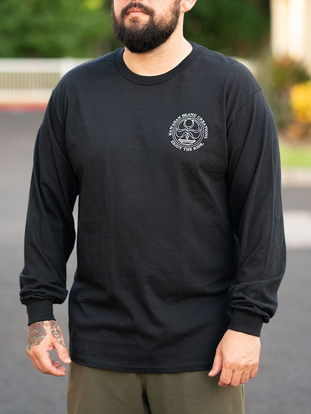 HIC ANCIENT DOT LONG SLEEVE TEE - BLACK